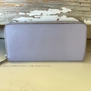 Kate spade Margaux slim continental wallet frozen lilac